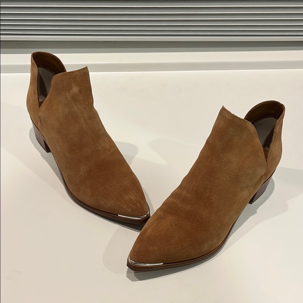 Brown Suede Ankle Boots
